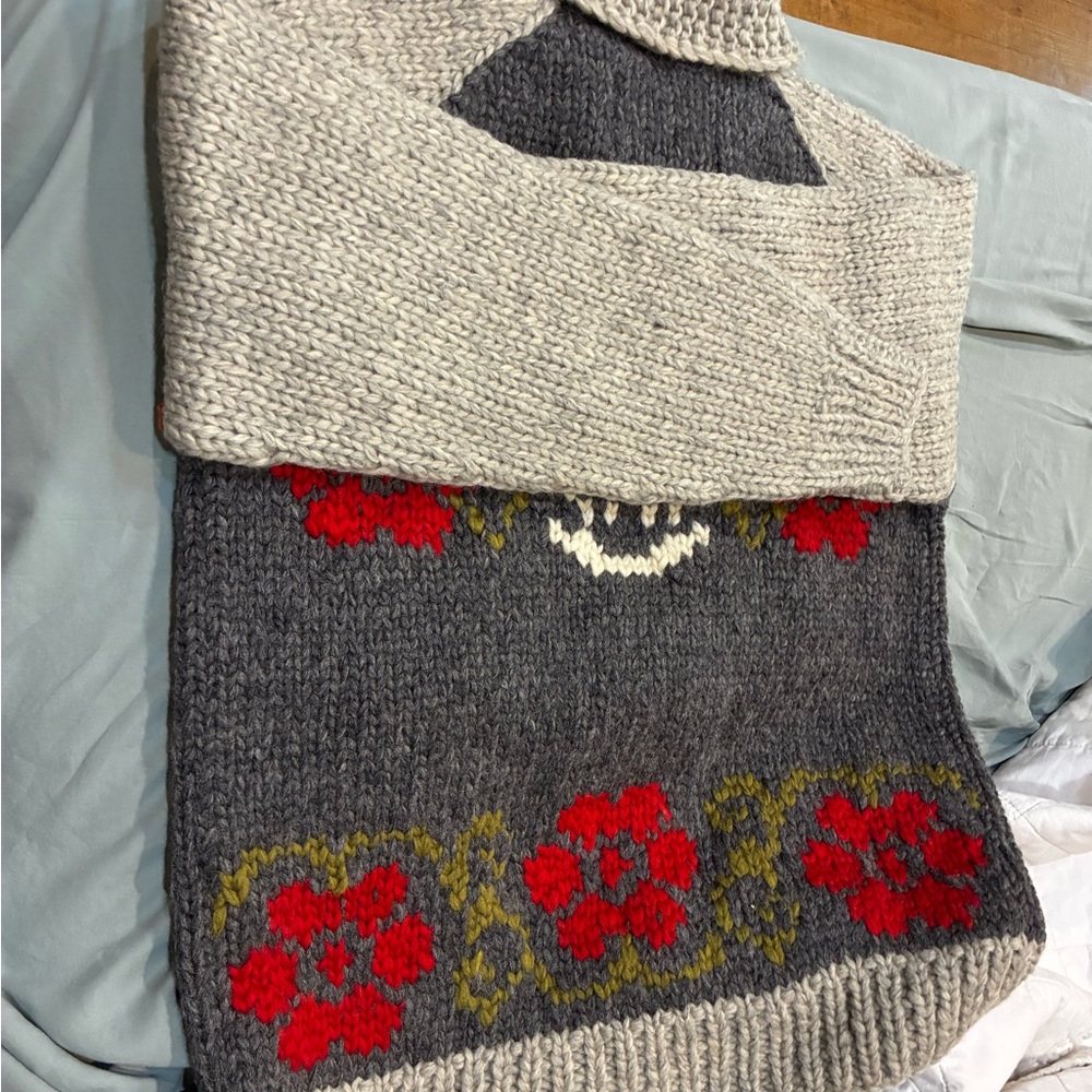 Howler Brothers - Skull + Begonias, Grateful Dead inspired Cardigan - Large/XL - Picture 14 of 14